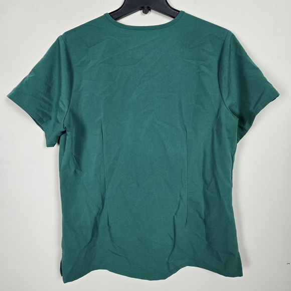 Figs Womens Catarina One Pocket Scrub Top Size L Green Stretch Medical Office - Picture 2 of 7